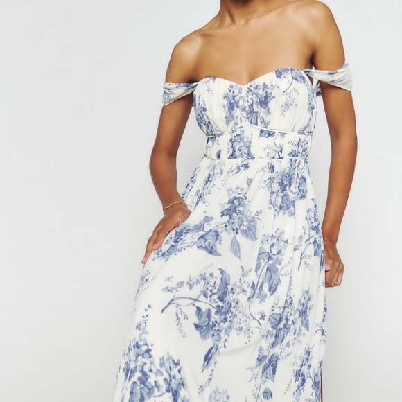 Reformation Jayde Dress in Lupine size 4 NWT - Picture 4 of 14